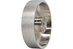 GYTYCATAH CBN Grinding Wheel, Dia 6" x 1.5" Wide with 1/2" Arbor, Diamond Grinding Wheel for Sharpening High Speed Steel, Grit 80