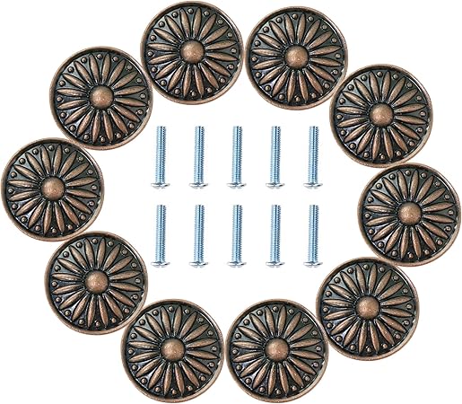 Rilexawhile Cabinet Knob 10pcs 33mm Dresser Cupboard Cabinet