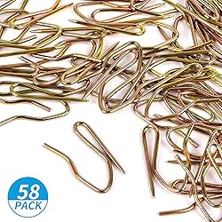 Metal Curtain Hooks, 58PCS Drapery Hook Pins 1.2