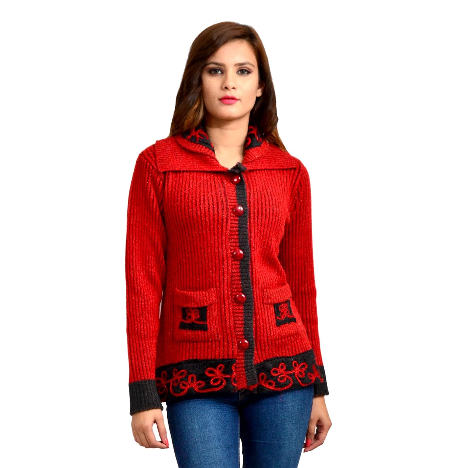 pipasa women's woolen cardigan