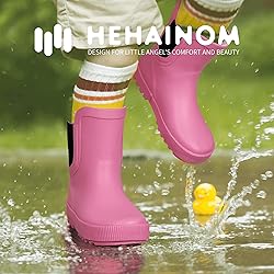 Hehainom Girls Rain Boots Toddler Kids Rain Boots