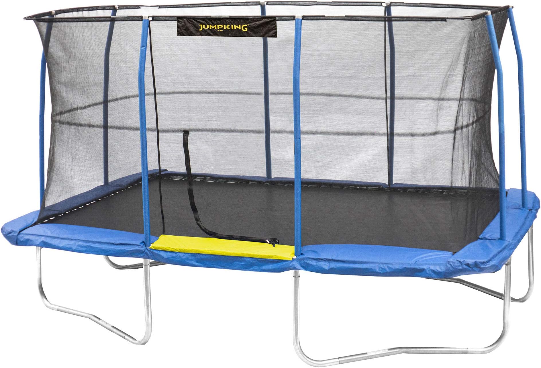 JumpKing 10 x 14 Foot Rectangular Trampoline with Safety Net Siding