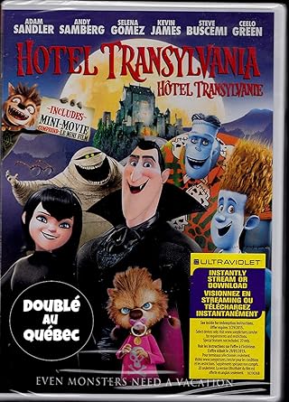 Hotel Transylvanie Hotel Transylvania English French 2012 Widescreen Double Au Quebec Cover Bilingue Amazon Ca Adam Sandler Virginie Efira Andy Samberg Selena Gomez Genndy Tartakovsky Dvd
