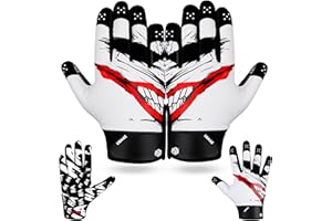 LISAAZ Football Gloves Ball Feel Sensation Youth Football Gloves | Football Gloves Men|Football Gloves for Kids 8-12, Football Receiver Gloves in Adult/Football Gloves Youth Sizes