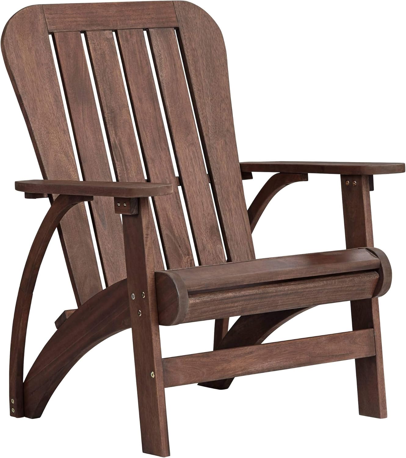 Dylan 28 1/2" Wide Acacia Dark Wood Outdoor Adirondack Chair - Teal Island Designs: Kitchen & Dining