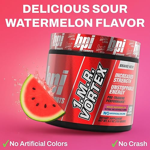 BPI Sports 1.M.R Vortex Pre Workout Powder Non Habit Forming Sustained Energy Nitric Oxide Booster Fruit Punch 5 3 Ounce - Foto 13