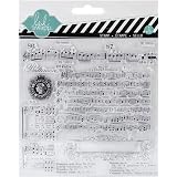 Tampon Silicone Écritures Anciennes - 9x15cm - Transparent - Pour Scrapbooking