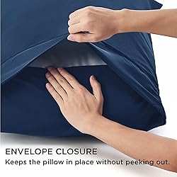 Bedsure Queen Pillow Cases Set of 2 - Navy