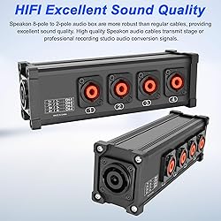 XMSJSIY Speakon Audio Snake Box 8 Core to 2 Core x