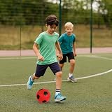 HTI Red Foam Football Size 5 20cm Indoor Outdoor Soft Sponge Ball view 8