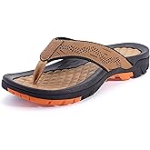 WHITIN Men's Flip Flops | Outdoor Thong Sandals | Arch Support | Slip Resistant