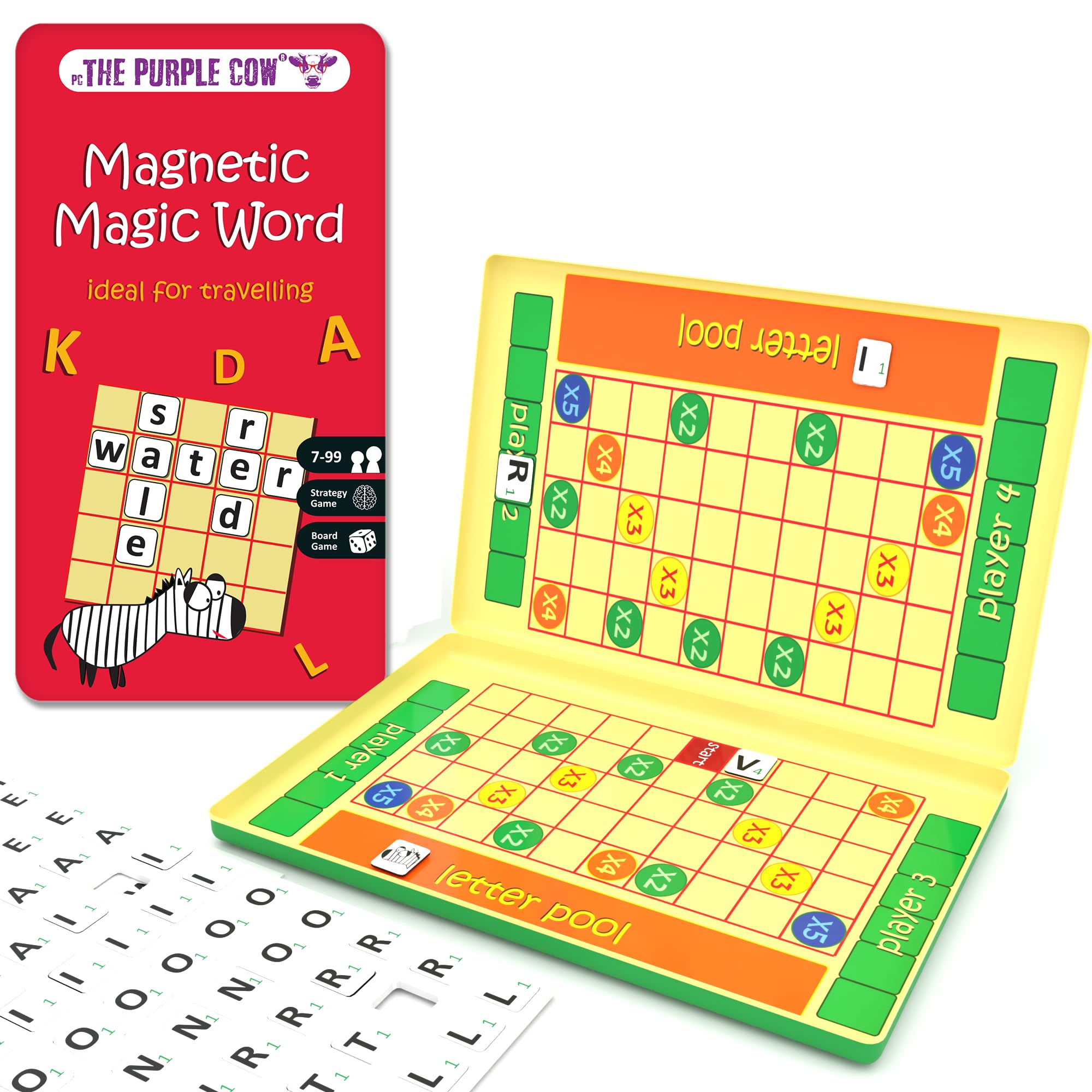 The Purple Cow 332331 Magic Word Magnetic Travel Game — image 1