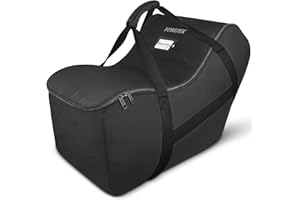 YOREPEK Infant Car Seat Travel Bag Compatible with Nuna Pipa Car Seat and Base, Fits for Doona Car Seat without Base, Padded Carseat Cover for Airplane Travel, Car Seat Bags for Air Travel, All Black