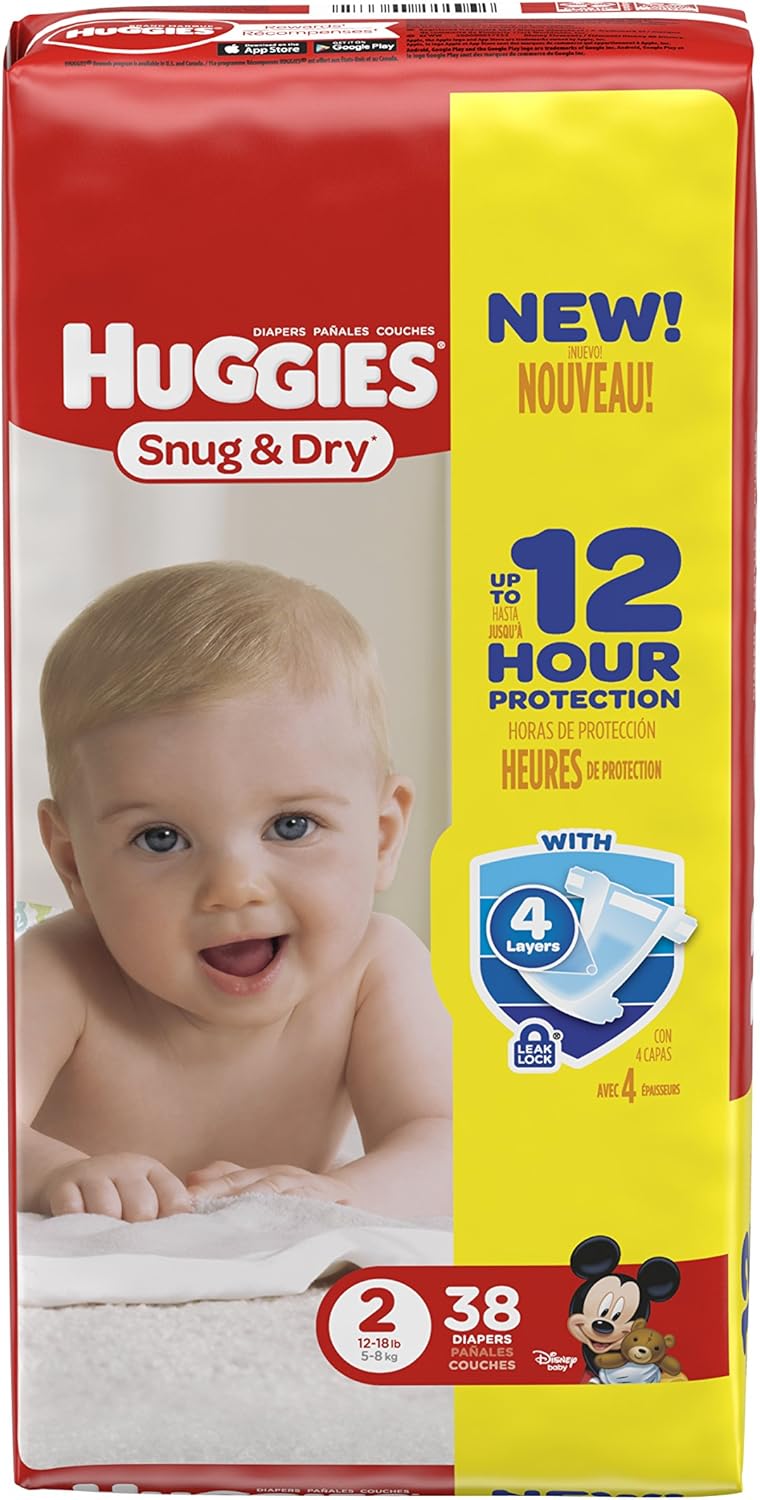 huggies snug and dry size 2