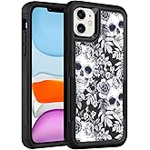 LOQUPE Designed for iPhone 11 Case, Heavy-Duty Tough Rugged Lightweight Slim Shockproof Protective Case for iPhone 11 6.1 Inch,Women Girls,Cute Skull Pattern