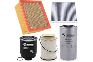 RARAYC 6.7L Cummins Fuel Filter Kit | Replacement for 2013-2018 Dodge Ram 2500 3500 4500 5500 6.7L | Replaces# 68197867AA 68157291AA 5083285AA Air Filter 53034051AB Cabin Air Filter 68406048AA