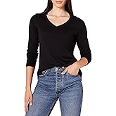 Amazon Essentials Women
s Regular-Fit Lightweight Long-Sleeve V-Neck Sweater (Available in Plus Size)