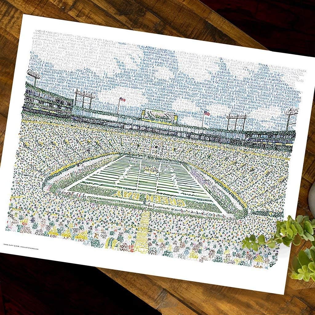 Lambeau Field Word Art