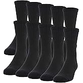 Gildan Men's Active Cotton Crew Socks (10-Pack)