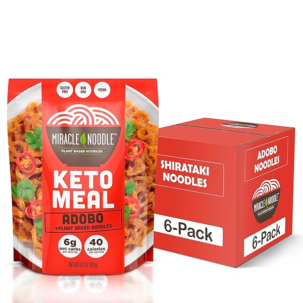 MIRACLE NOODLE READY TO EAT ADOBO PASTA, 9.2...