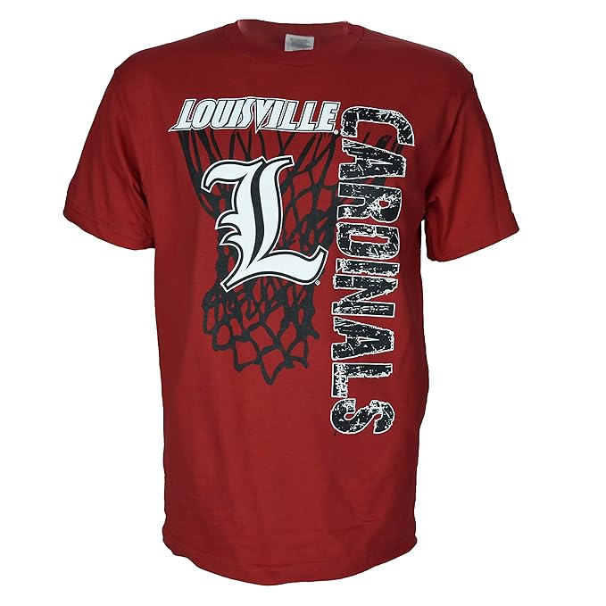 University of Louisville Super Net on Red Shirt (Large) Amazon.in