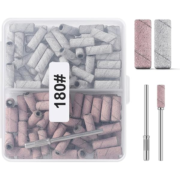 Oranllow 110 Schleifbänder Für Nagelfeilen – 240er Körnung Mit 3,1 Mm Dorn Für Maniküre & Pediküre