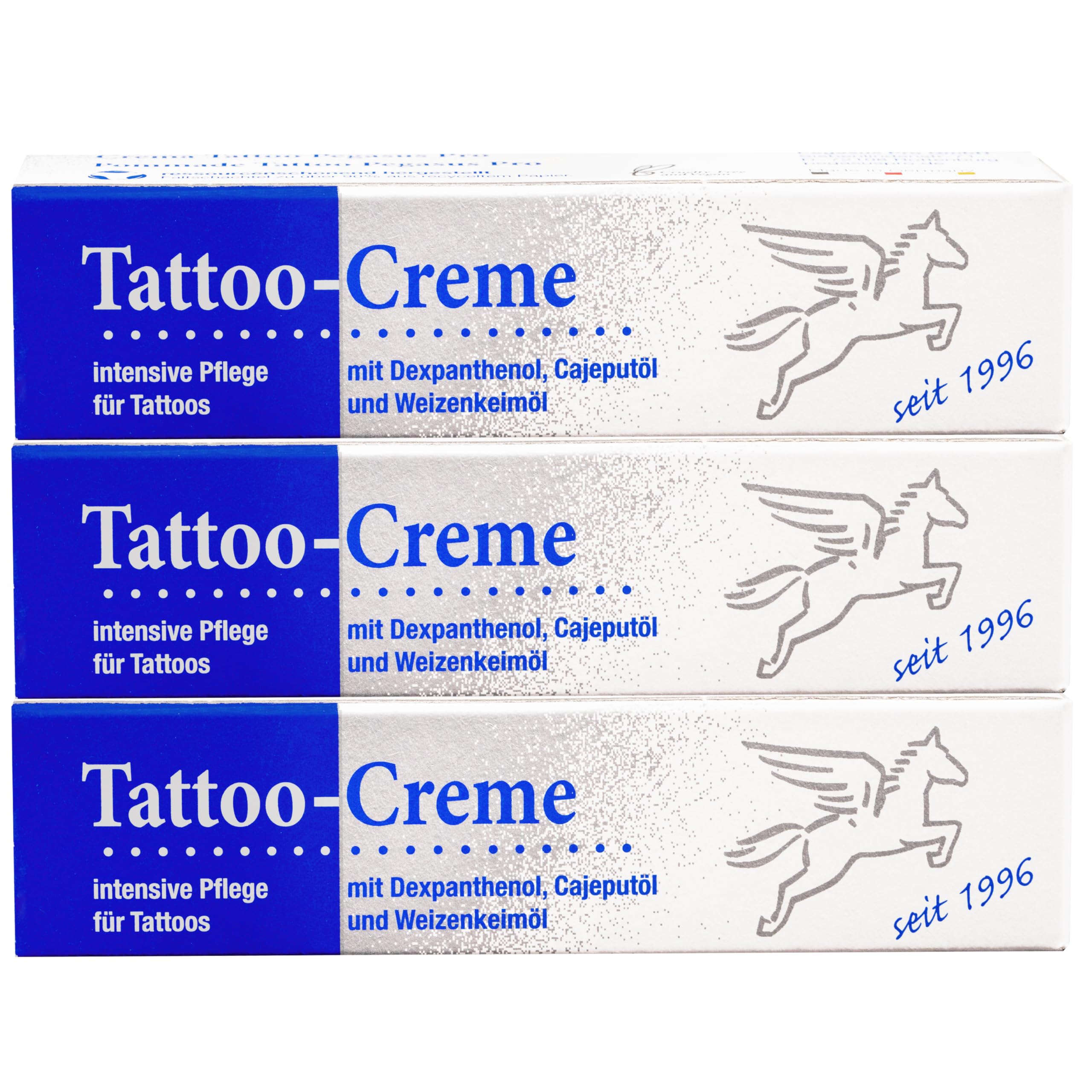 Pegasus Tattoo Cream, 3x 25 ml with Cajeput Oil Aftercare — image 1