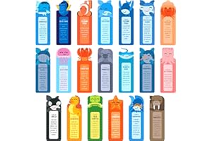 ONLY ZEST 100 Pack Bookmarks for Kids, Bulk Book Marks for Reading with Cute Sea Animals Fun Facts | Perfect Classroom Rewards for Students