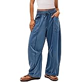 Yanekop Women's Baggy Wide Leg Palazzo Pants
