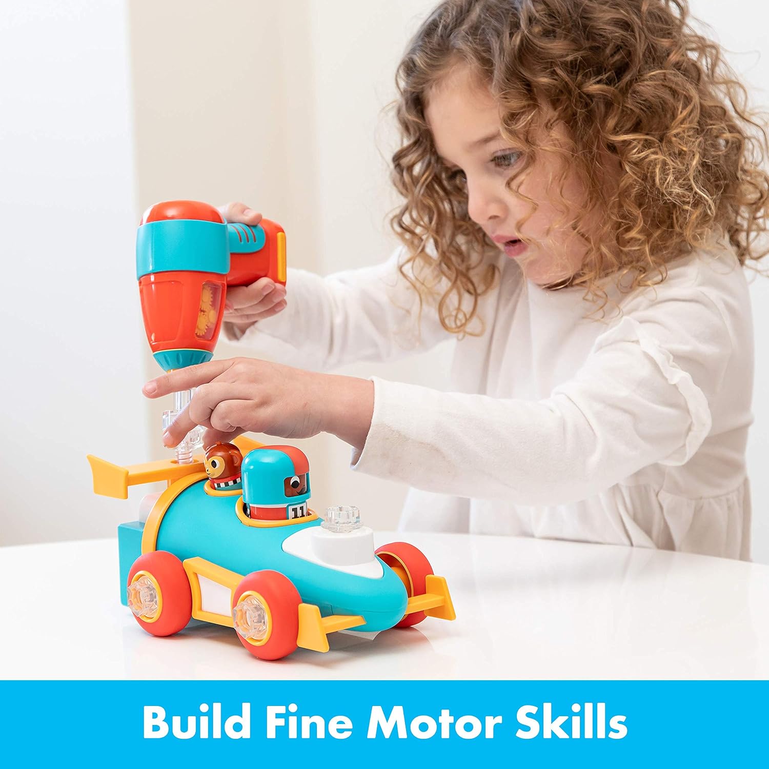 Learning Resources EI-4186 Design & Drill Bolt Buddies Race Car, Fine Motor Skills Construction Toy,Multicolor,Medium - Image 4