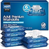 Inspire Adult Wet Wipes, Wash Cloths, Incontinence & Cleansing for Elderly Extra Large, 8"x12" (300 count)
