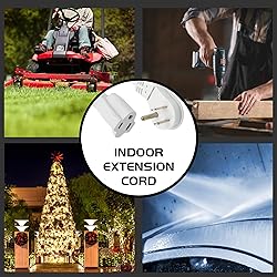 HONDERSON 3 Pack Flat Plug Indoor Extension