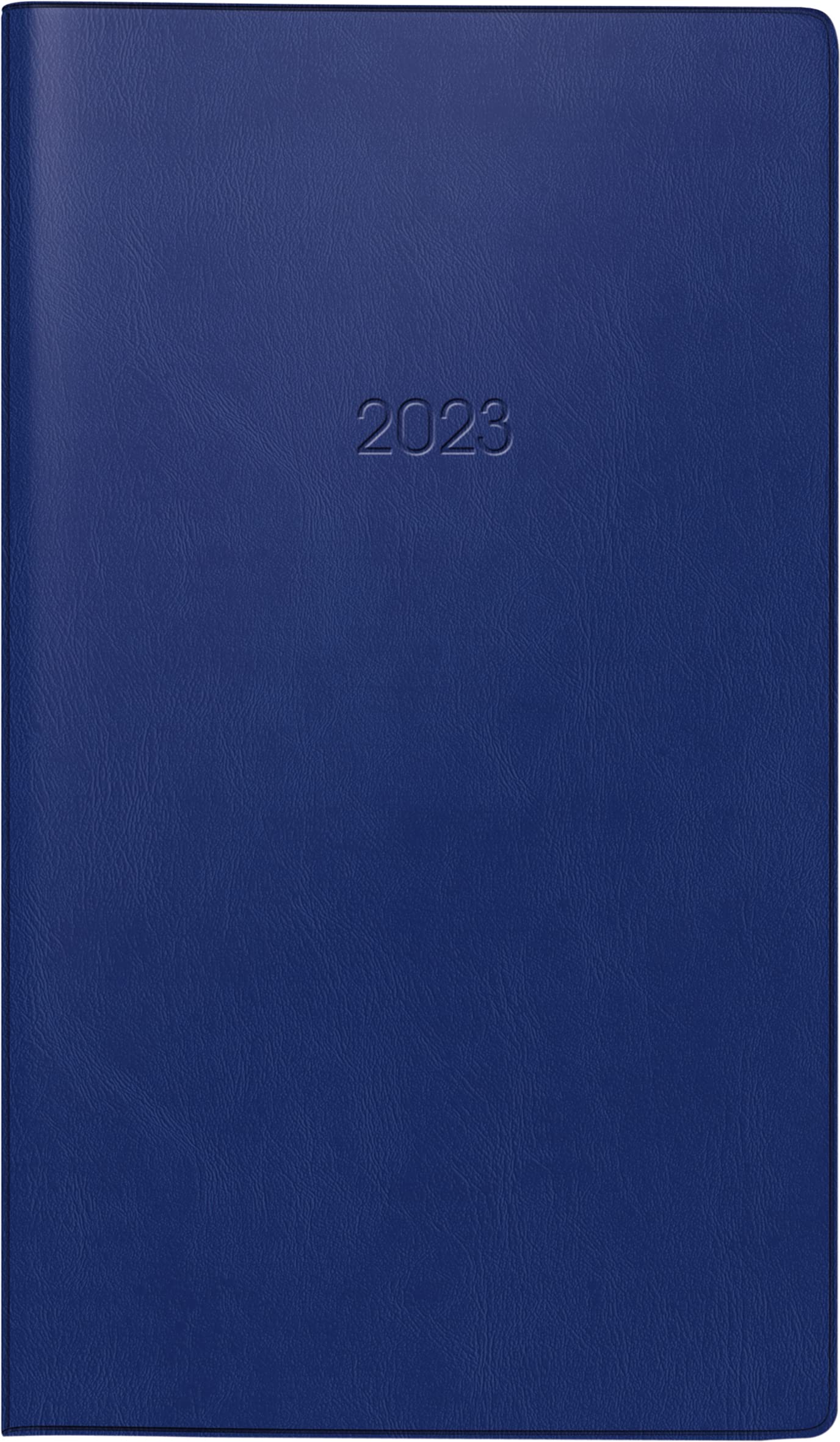 BRUNNEN Weekly calendar model 758 2024, 1 page = 1 week, sheet size 8.7 x 15.3 cm, dark blue