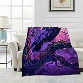 Blanket Mystic Raven Lightweight Soft Throw Blanket for Girls Teens Women, Halloween Fuzzy Blanket Home Room Decor 50x60 Inches