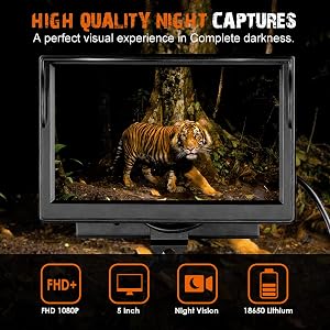 FIRE WOLF Digital Night Vision Scope for Rifle Hunting - 5 ...