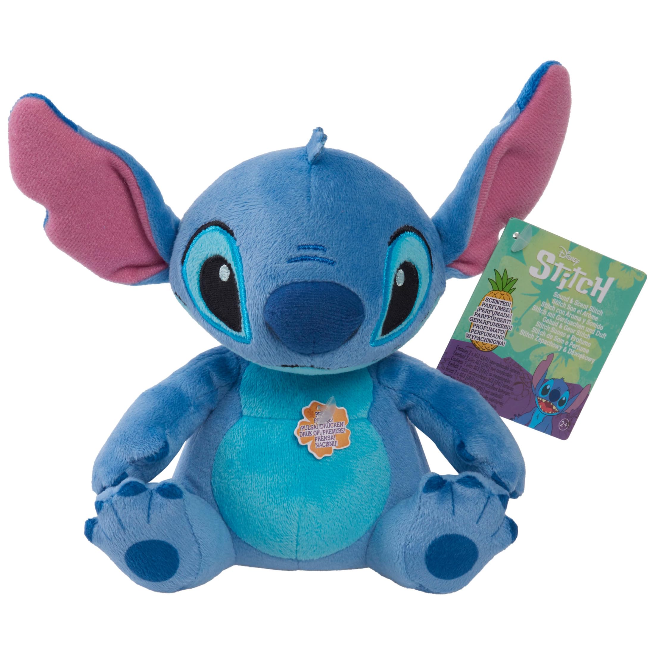 Disney Stitch Sound and Scent Small Plush Stuffed Animal - Stitch, Kids Toys for Ages 2 Up by Just Play