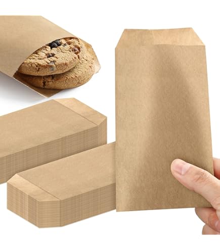 200 Pack Baby Pink Flat Greaseproof Paper Sandwich Bags For Bakery Treats Christmas Chocolate Party Favor 6 X8 Inch