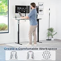 VIVO Electric 55 x 28 in Standing Desk, Memory