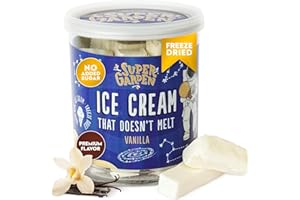 SUPERGARDEN Super Garden Freeze Dried Ice Cream Vanilla | No Melting Freeze Dried Candy | Crunchy & Delicious Camping Food | Premium Quality Astronaut Ice Cream loved by Kids and Adults | Space and Astronaut Food | 1.24 oz.