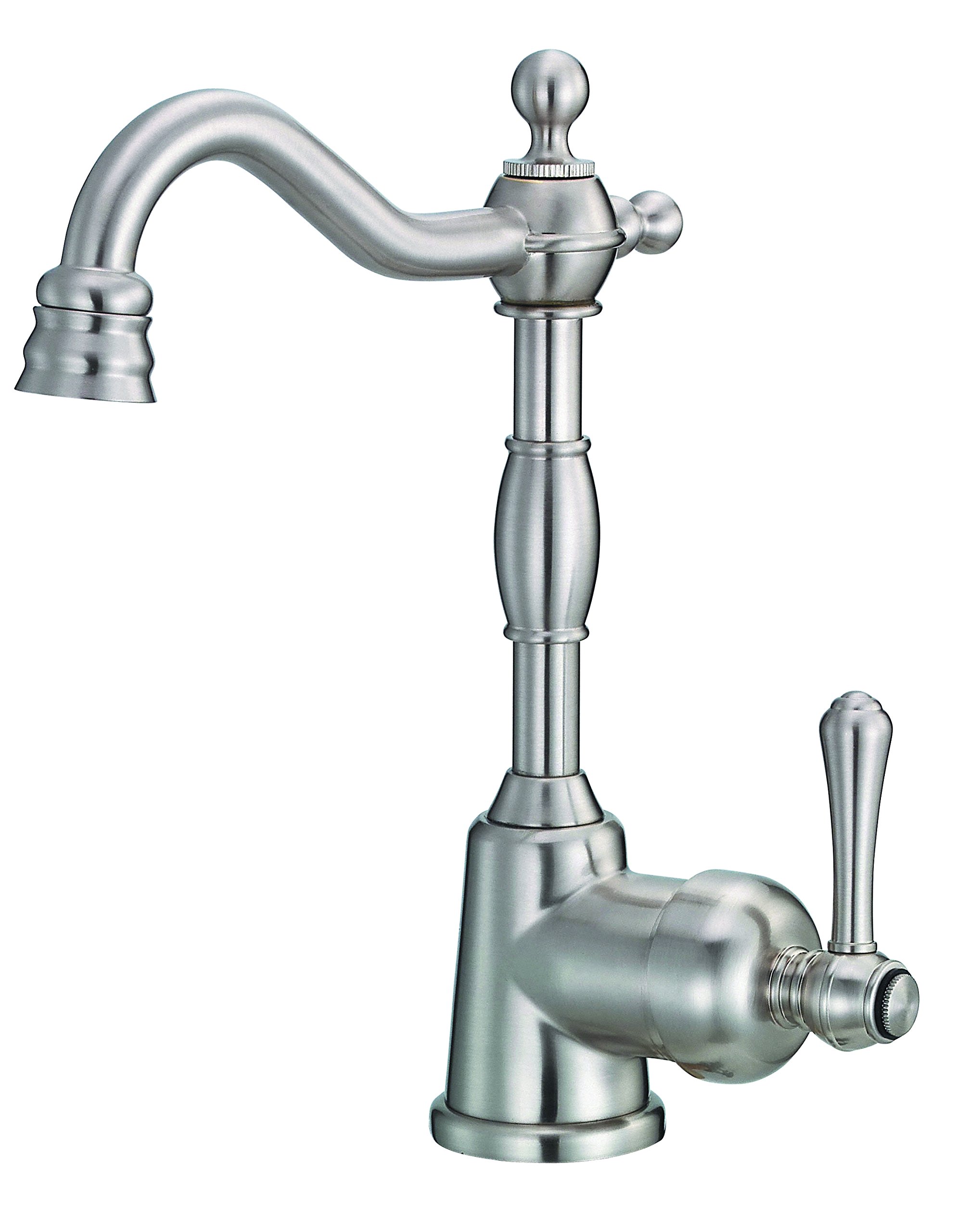 Gerber Opulence Bar Faucet – Traditional Style Wet Bar & Prep Sink Faucet, Single Handle, Swivel Spout, Solid Brass Construction, 1-Hole Deck Mount in Stainless Steel