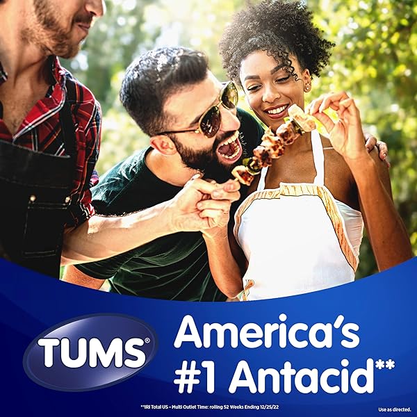 TUMS CHEWY BITES CHEWABLE ANTACID TABLETS FOR ULTRA STRENGTH HEARTBURN RELIEF, GREAT FOR A SUMMER BBQ- MIXED FRUIT – 200 COUNT