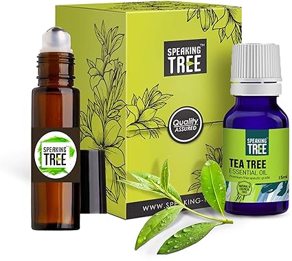 Speaking Tree Pure, Natural, Undiluted & Therapeutic Grade Tea Tree Essential Oil - 15 Ml