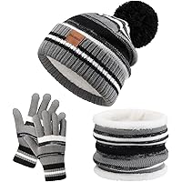 Amazon.com: Kids Winter Hat Gloves Scarf Set: Hats Beanie