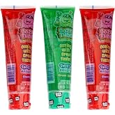 Ooze Tube Liquid Candy Cherry &amp; Green Apple, 4 Ounce Each (Pack of 3 Flavors) 2 Cherry Tubes &amp; 1 Green Apple Tube