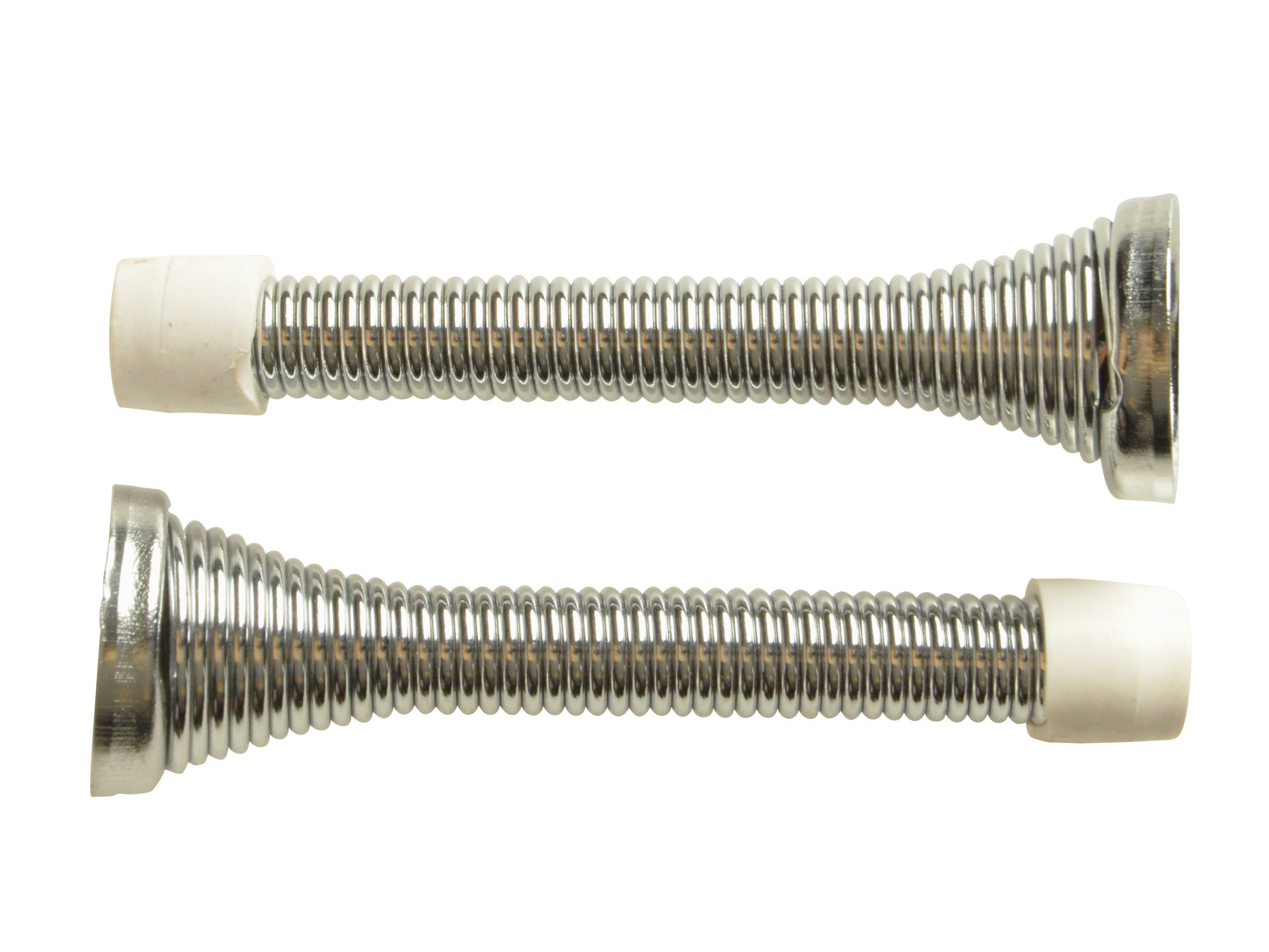 Forge 80mm Spring Door Stop with Chrome Finish (Pack of 2)