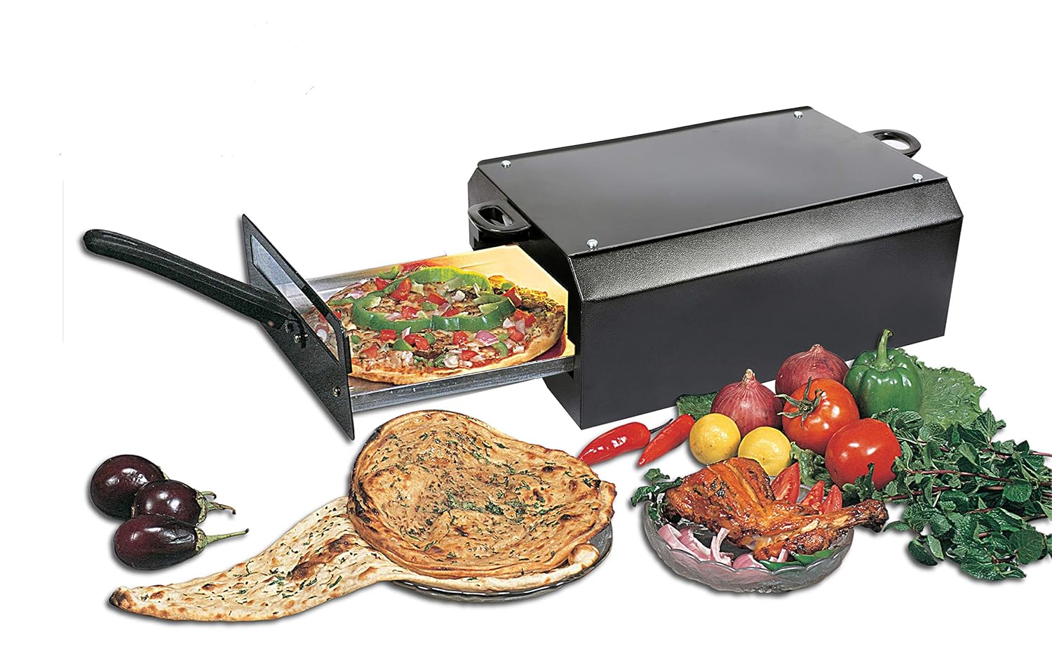 Buy MINI CHEF ELECTRIC TANDOOR(Big Size) with Food Warming Top & 1Pc