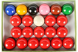 Aska Billiards Snooker Balls Set, 22 Balls Including a Cue Ball
