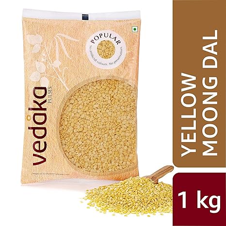 Amazon Brand - Vedaka Popular Moong Dal (Yellow), 1 kg