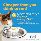 Catit PIXI Drinking Fountain for Cats White with Triple Action Carbon Filter view 8
