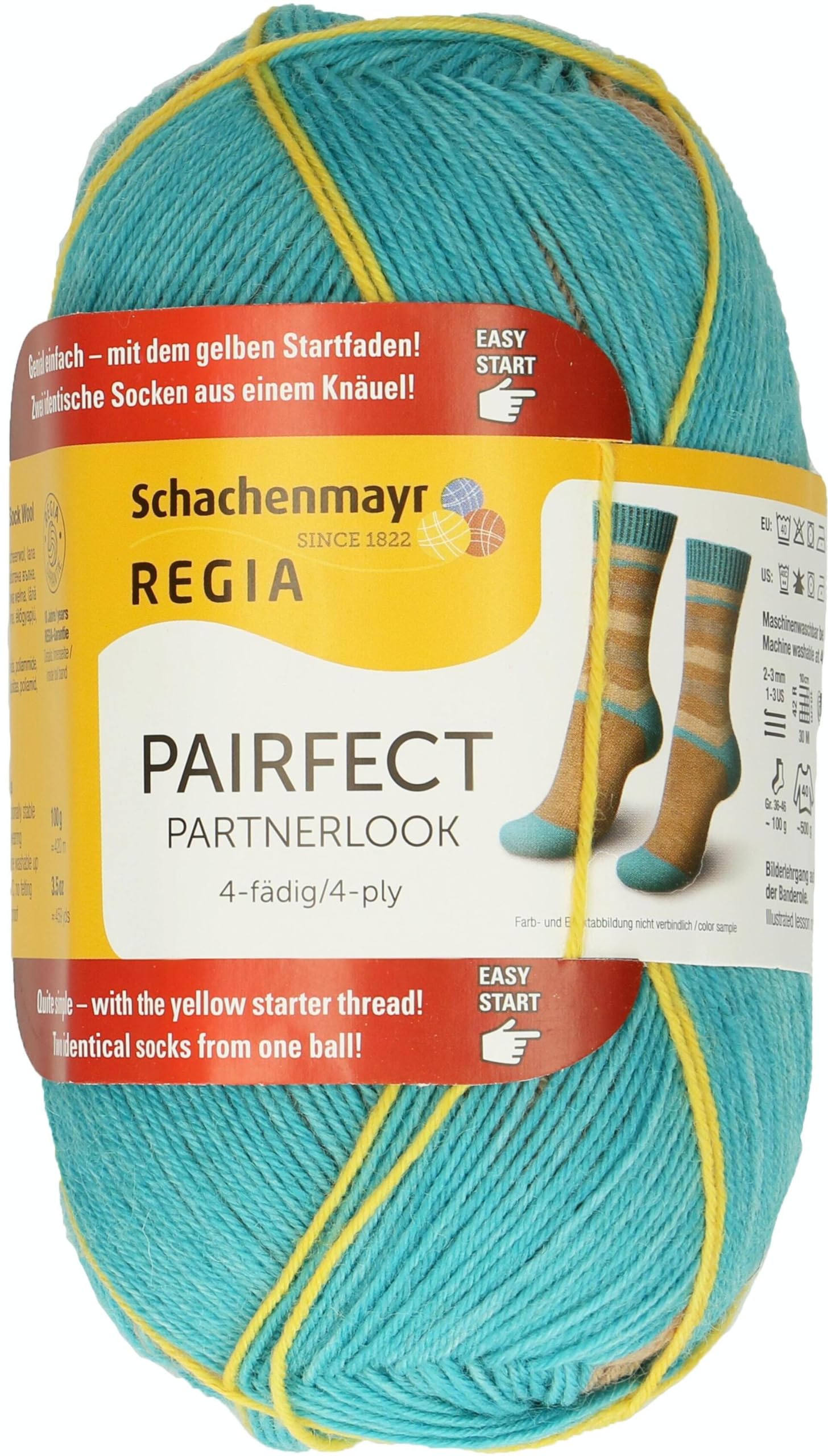 Schachenmayr Regia Pairfect 4-Ply 100 g Erika Hand Knitting Yarn